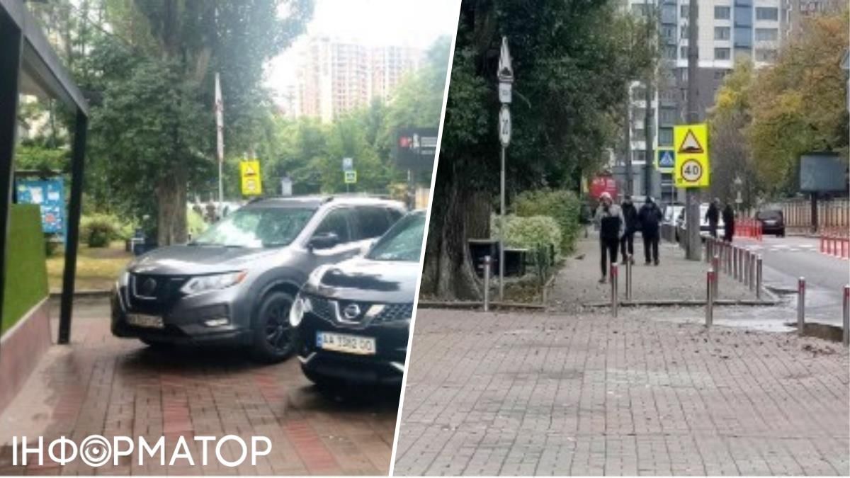 Возле Центрального военного госпиталя запретили парковаться на тротуарах - возникла ожесточенная дискуссия