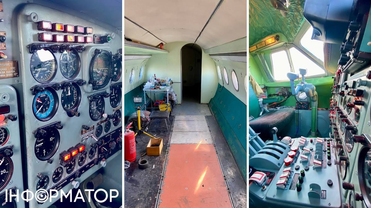 Реставратори дбайливо відновили усі прилади, що стояли на літаку, далі реставруватимуть пасажирський салон.