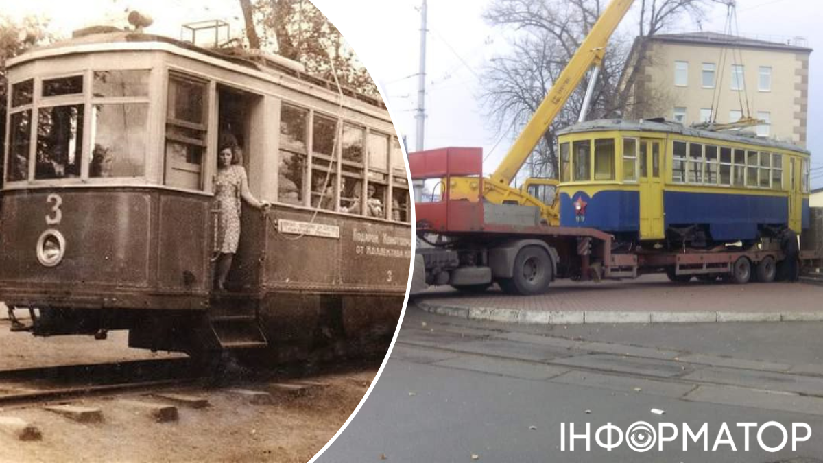 Старейший трамвай Киева возвращается домой после длительной эмиграции