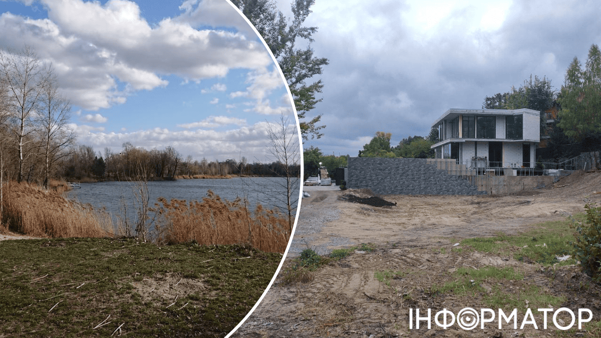 На березі озера Міністерка в Києві зводять котедж у прибережній охоронній зоні
