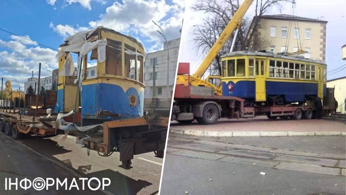 Тут нема, що відновлювати: замість цілого ретротрамвая Києву повернули жалюгідні рештки