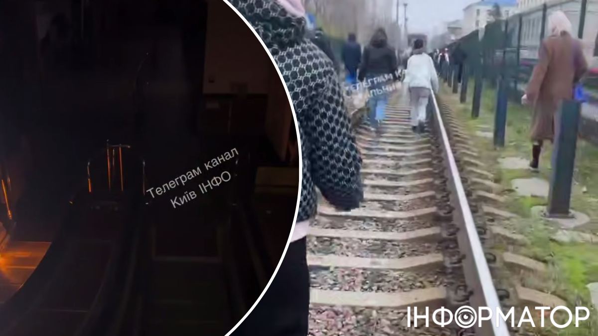 Блекаут у київському транспорті: темно в метро, встали трамваї