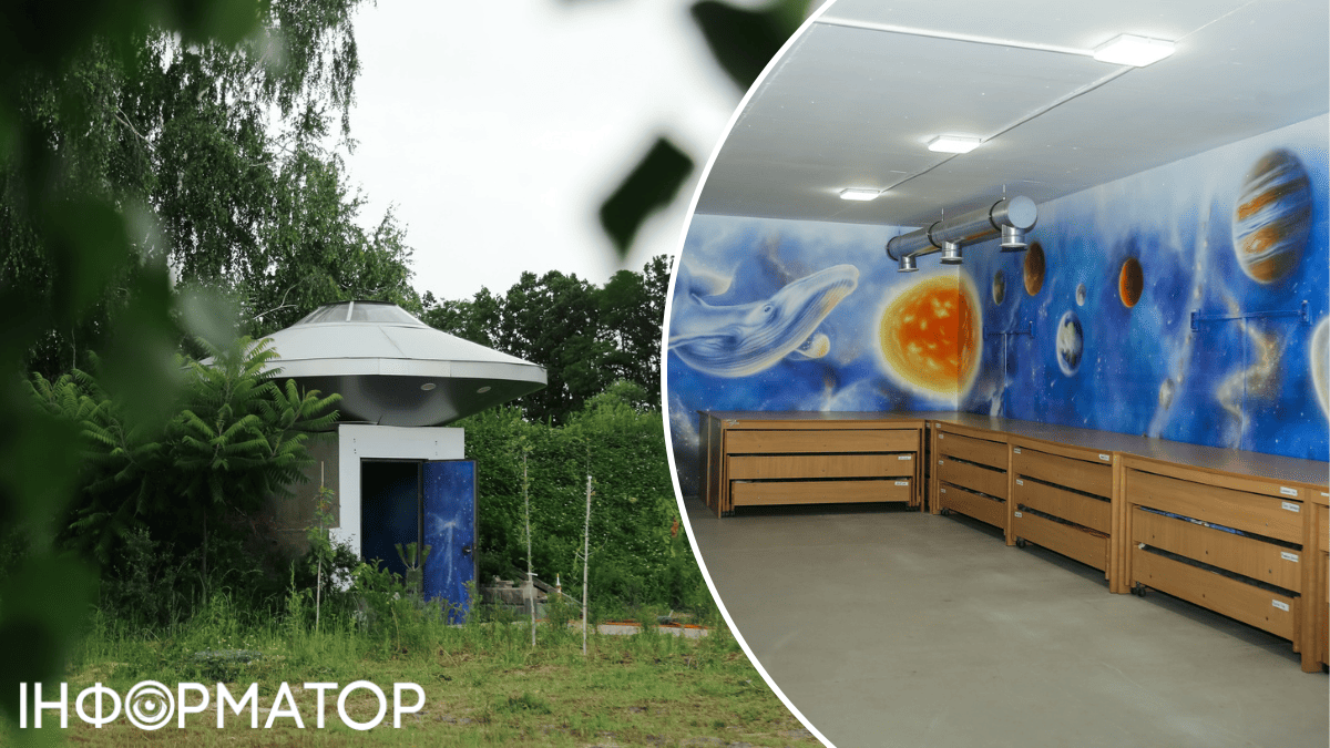 Під Києвом старий льох для картоплі перетворили на підземне укриття-космостанцію для дітей