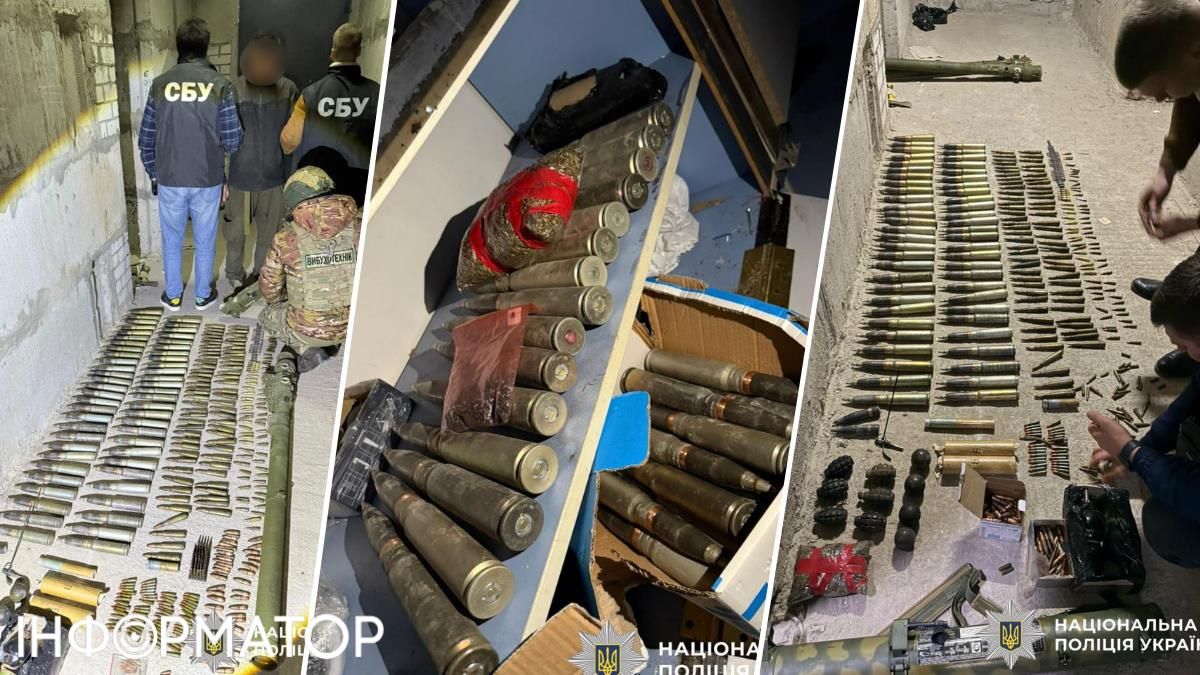 Зберігав гранати й артснаряди: під Києвом затримали хазяйновитого власника арсеналу боєприпасів