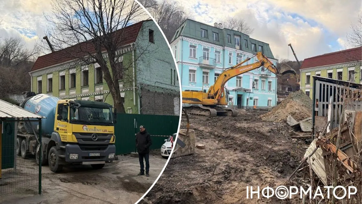 У Києві розбирають флігель історичної садиби Носача попри протести прокурорів
