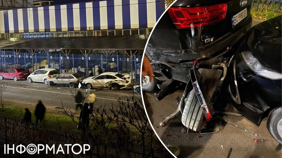 ДТП року у Києві: нічний месник протаранив одразу 15 авто на Позняках та втік