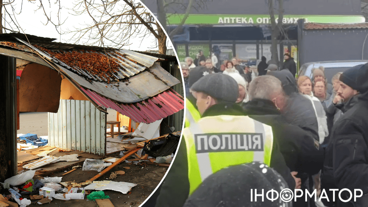 Давлять людей: на Борщагівці стався заколот торговців через знесення ларьків