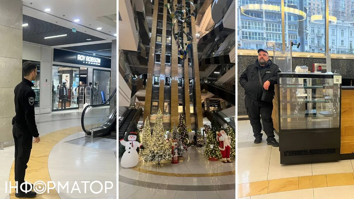 У атріумі ТРЦ біля головного входу з боку метро "Палац Спорту" лаштують Різдвяно-Новорічну композицію з Сантою й Сніговиком У атріумі ТРЦ біля головного входу з боку метро "Палац Спорту" лаштують Різдвяно-Новорічну композицію з Сантою й Сніговиком