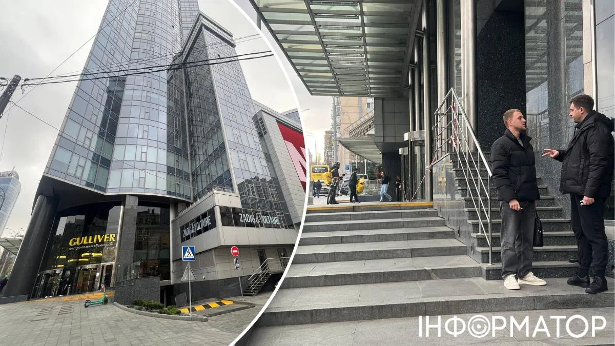 А от біля входу до бізнес-центру ("Вежа А") - звична картина: працівники офісів палять "Айкоси", а доставники годують їх суші та піцою з навколишніх ресторанів А от біля входу до бізнес-центру ("Вежа А") - звична картина: працівники офісів палять "Айкоси", а доставники годують їх суші та піцою з навколишніх ресторанів