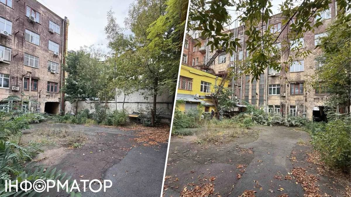 Прямо за будівлею є чималий двір, із заїздом через арку в будівлі