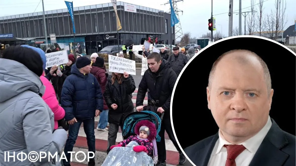 Протест Буча Олег Попенко