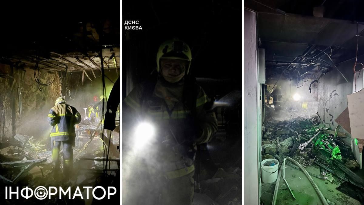 Рятувальники одразу прибули на місце й почали ліквідовувати наслідки влучання. Фото: ГУ ДСНС України у Києві, Костянтин Богатов