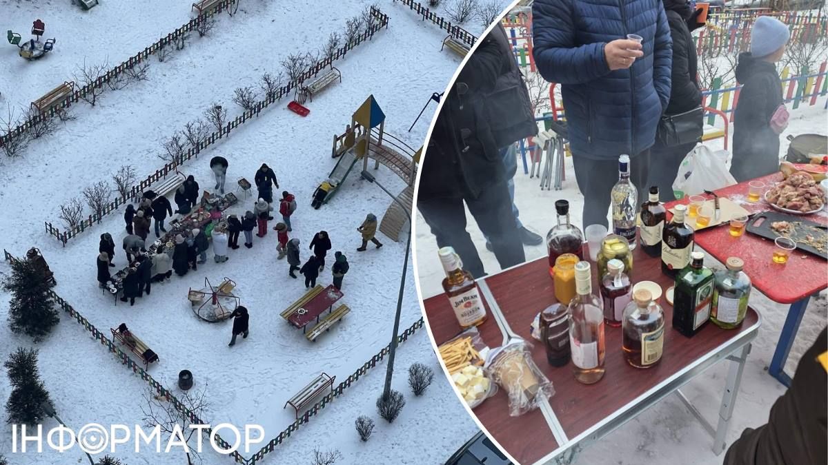 Немає світла? - співай! На Троєщині сусіди влаштували грандіозне антистресове застілля