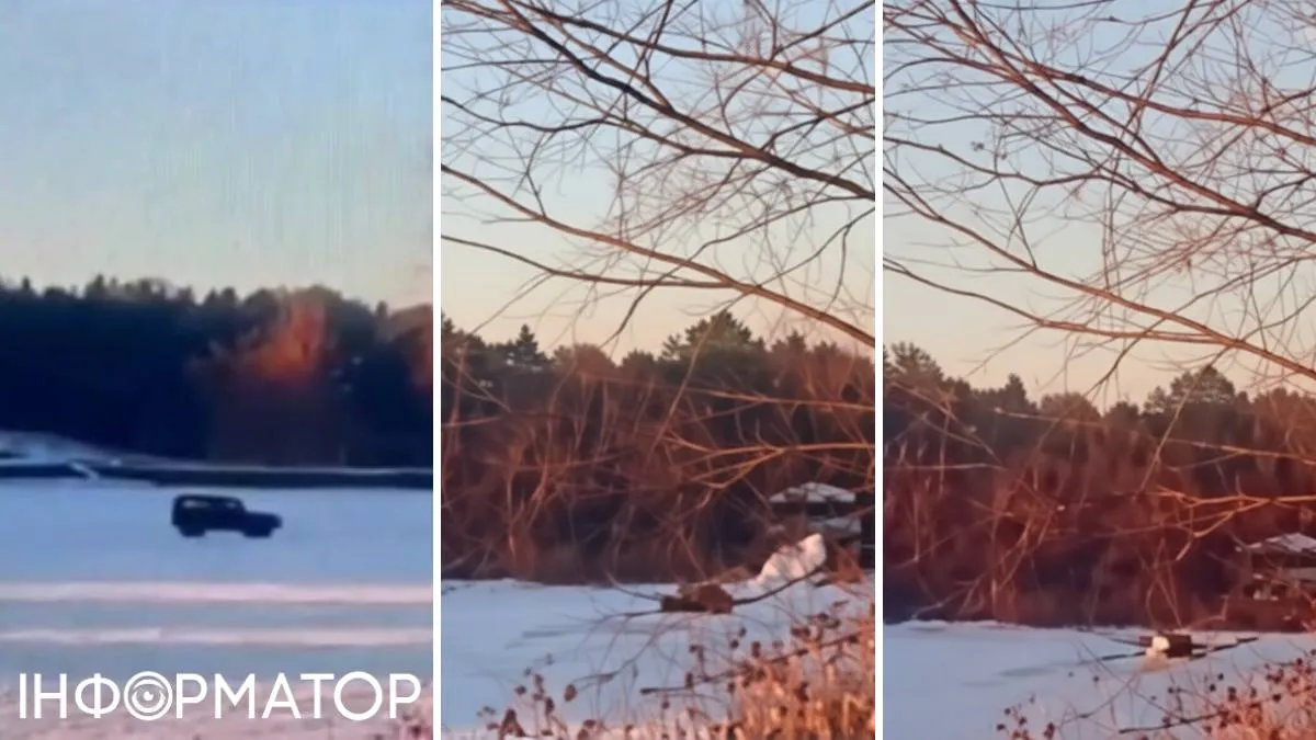 Внедорожник Киевское море под лед