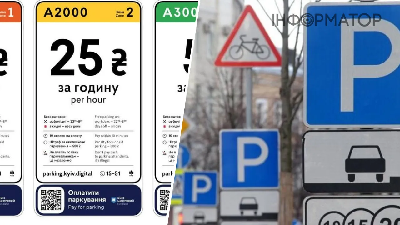 Парковка тарифы Киев