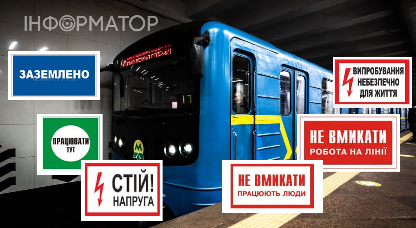 попереджувальні та інструкційні знаки