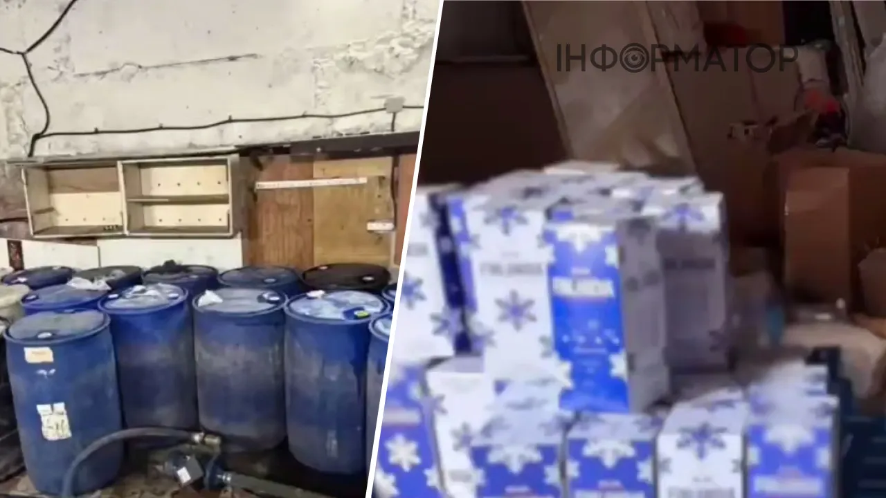 Мрія алкоголіків: у Києві накрили склад зі спиртом, який мав стати горілкою Finlandia