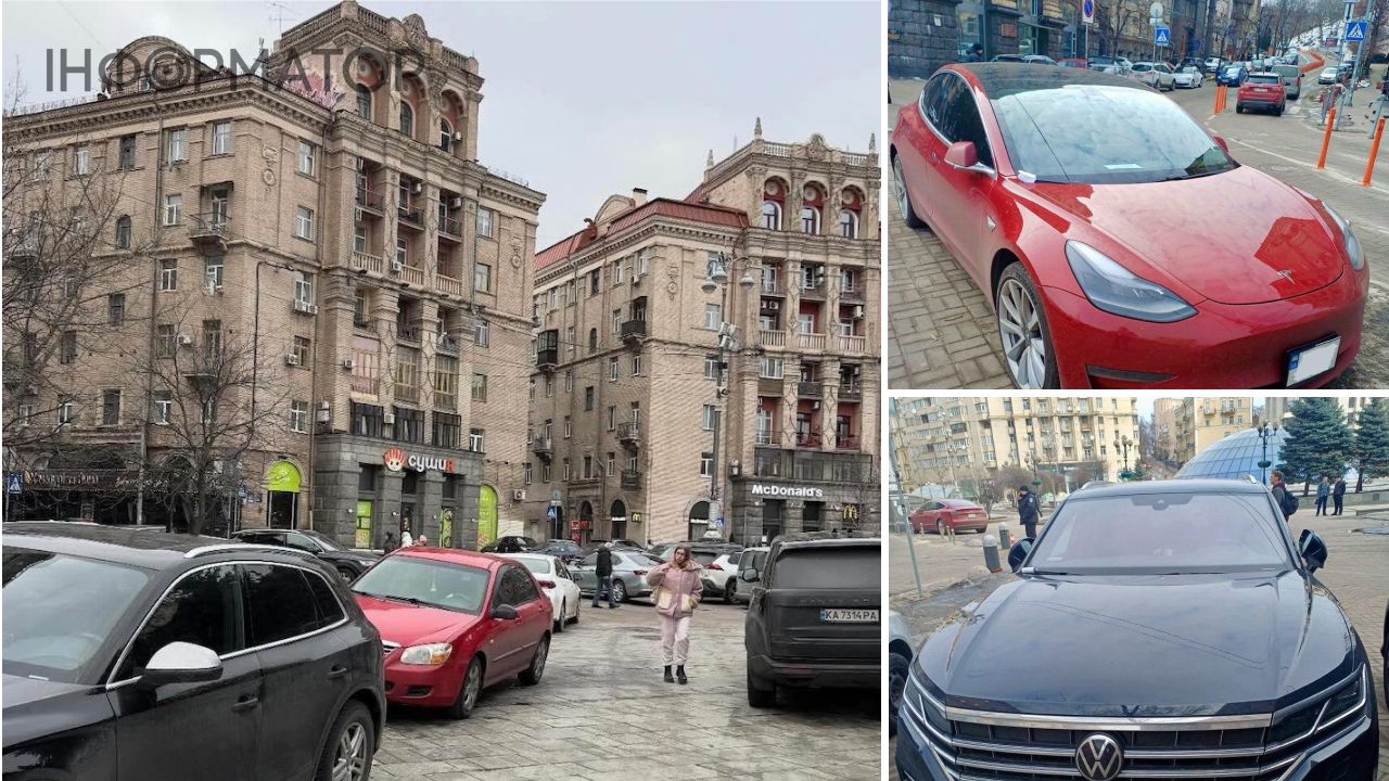 На Майдані Незалежності постійно паркуються автівки: що відповідає інспекція