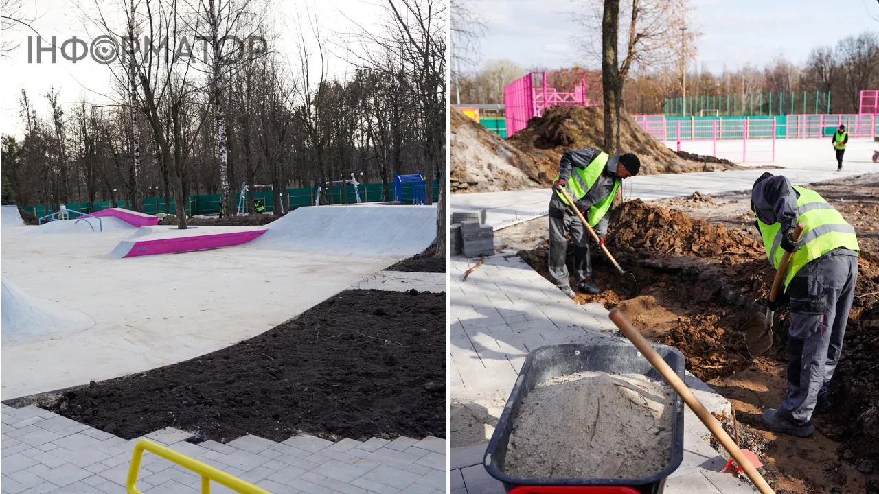 Первый активный парк в Киевской области в Боярке на финальном этапе: мультикорт, скейтпарк и солнечные скамьи 1