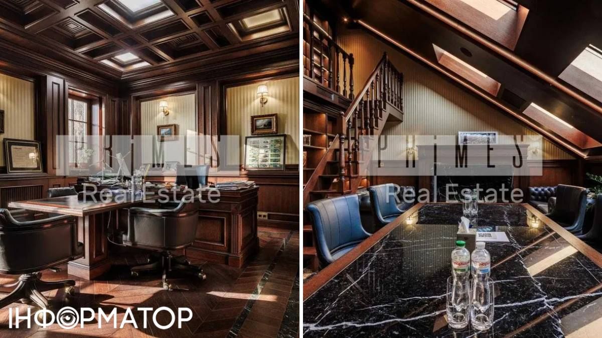 Ремонт всередині будівлі найкраще передає словосполучення "важкий люкс": тут і важкі дерев'яні панелі, і зроблені на замовлення столи з каменя. Фото: 