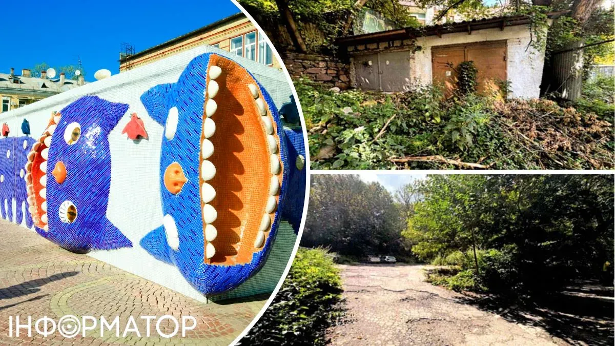 Паркинг будет располагаться среди зеленой зоны под пешеходным променадом с известными скульптурами.