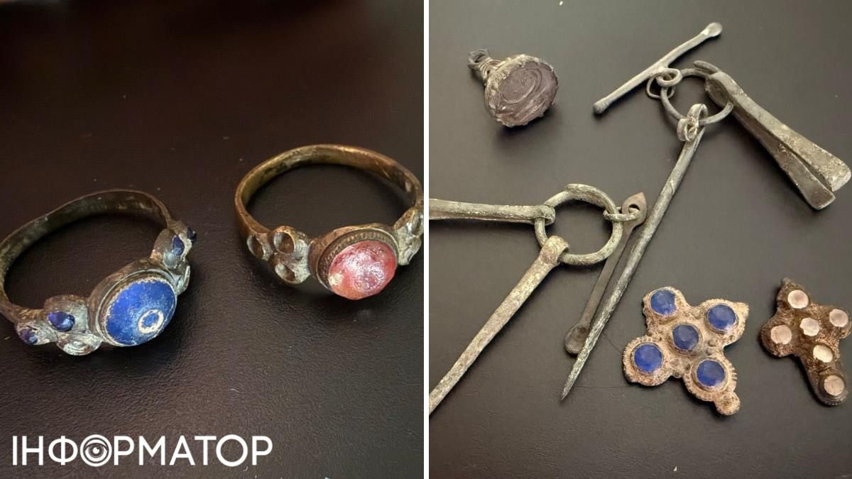 Серед прикрас були й бронзові персні, і стародавні туалетні набори