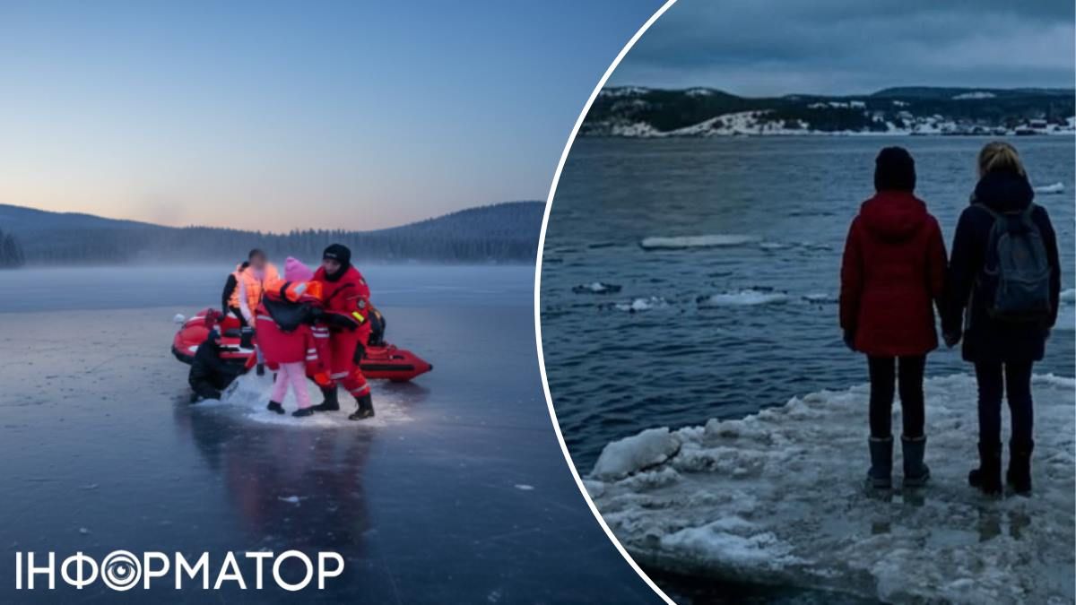 Киевляне-школьники катаются на льдинах ради видео: этот тренд начали российские блоггеры