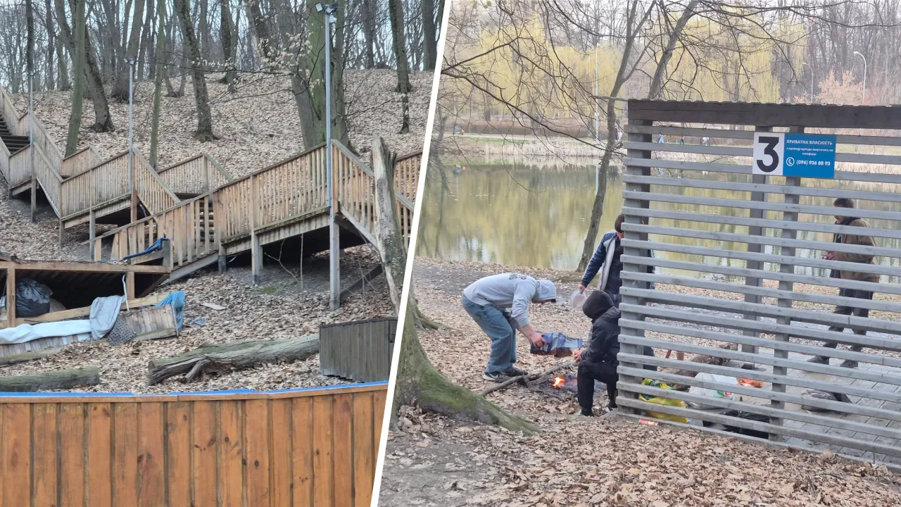 Голосеевский парк костра нарушения