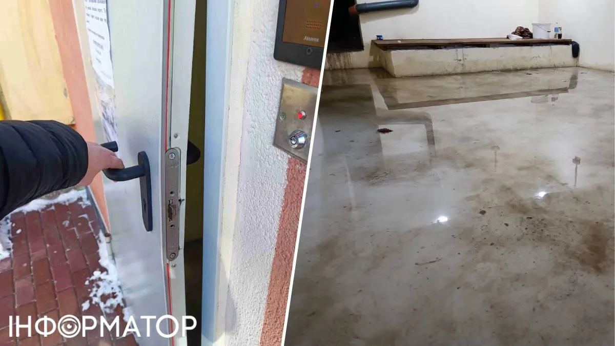 До приміщення вони потрапляють через браковані вхідні двері, що вигнулися дугою: тепер у щілину можна просунути руку й відкрити укриття До приміщення вони потрапляють через браковані вхідні двері, що вигнулися дугою: тепер у щілину можна просунути руку й відкрити укриття