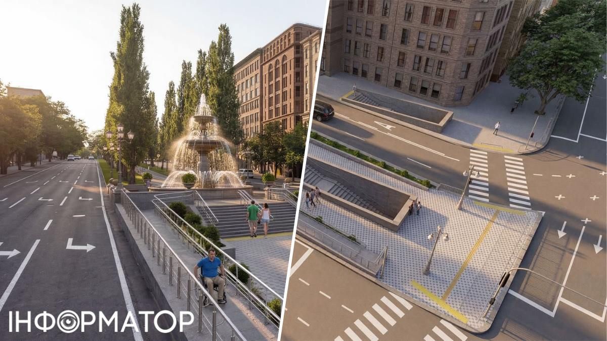 Поряд з фонтаном - сім смуг бульвару Тараса Шевченка: локація все ж буде досить шумною Поряд з фонтаном - сім смуг бульвару Тараса Шевченка: локація все ж буде досить шумною