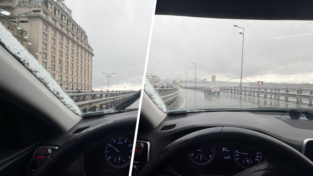 Сніг і град у квітні: непогода накрила Київ