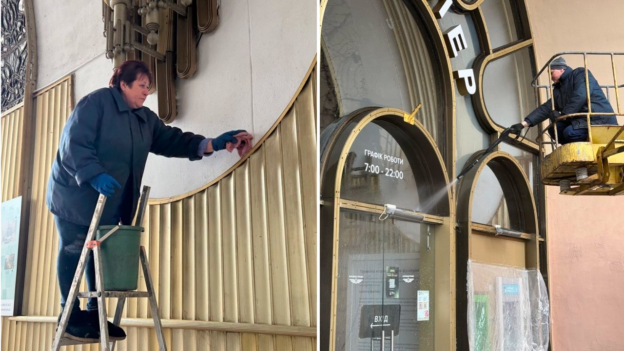 Генеральная уборка станций фуникулера