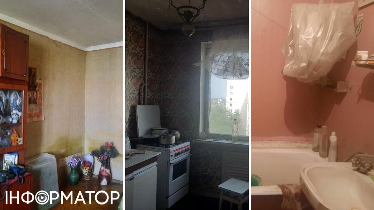 Житло старенького боржника у запущеному стані, є сліди від затоплень (нижня частина шпалер колись була підмочена). Фото: СЕТАМ Житло старенького боржника у запущеному стані, є сліди від затоплень (нижня частина шпалер колись була підмочена). Фото: СЕТАМ