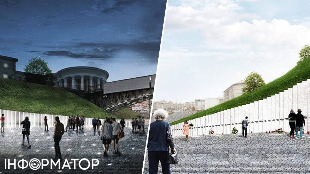 Так, за проєктом, виглядатиме Стела героїв, що спускатиметься на Майдан