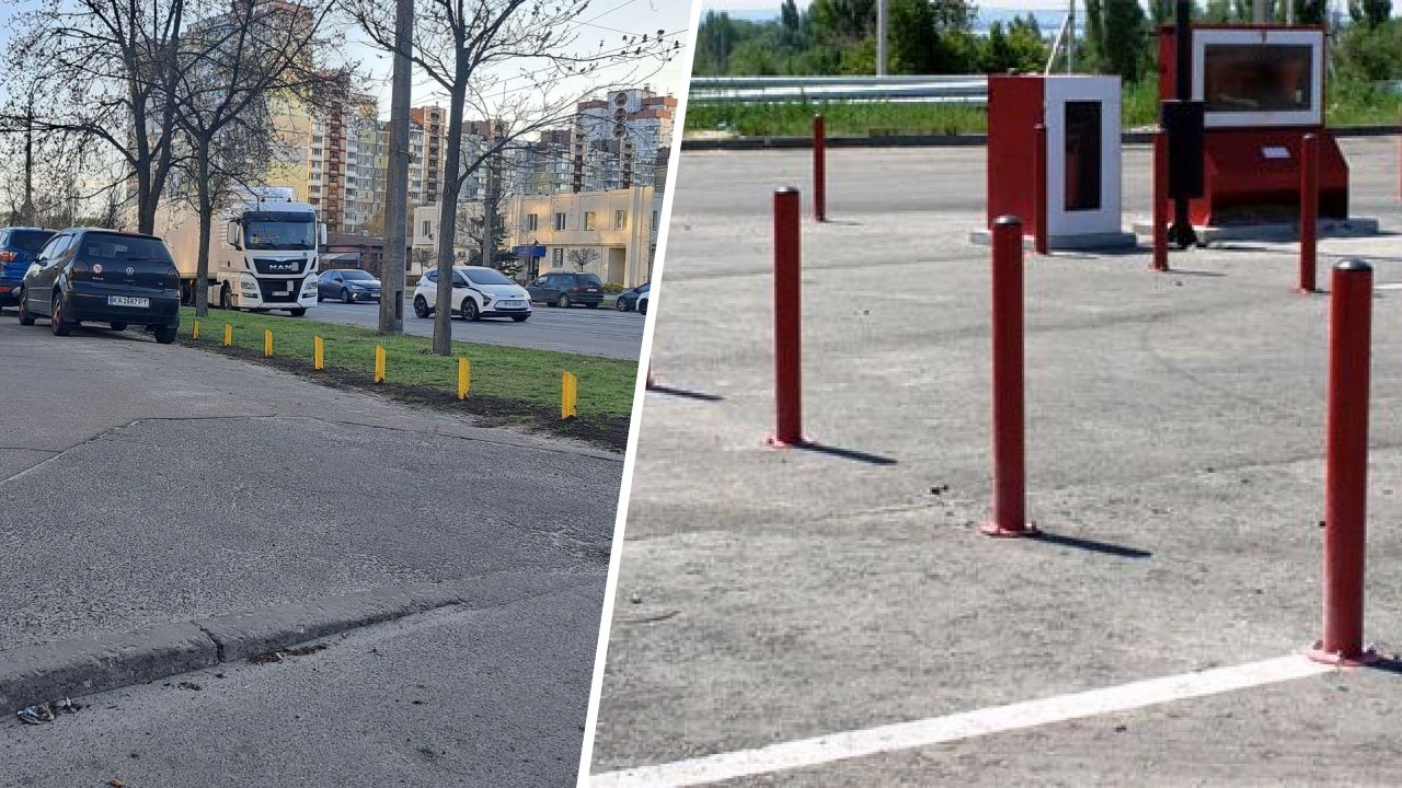 У Деснянському районі встановили 175 стовпчиків для захисту тротуарів, але підхід комунальників викликав критику