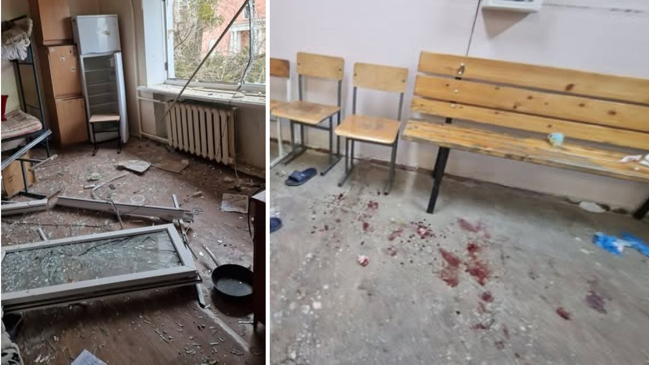  Учні ПТУ босоніж по битому склу