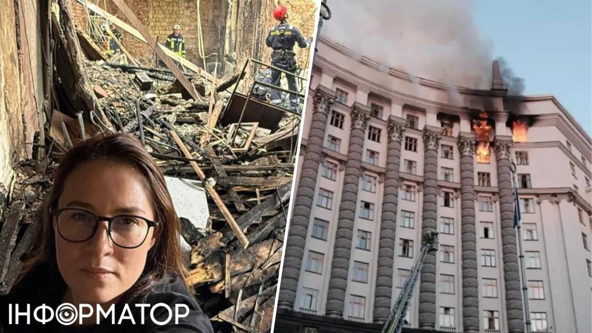 Судя по фасаду, говорить о значительных повреждениях сложно, но Анна Свириденко показала истинные масштабы разрушений