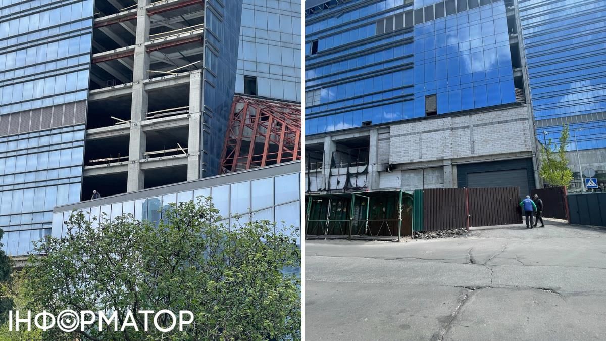 Робітники на воротях і на прибудові до однієї з веж: на Sky Tower дійсно почалися роботи