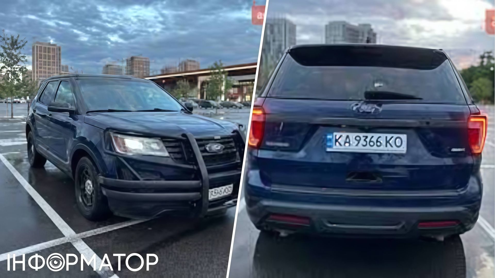 Місцеві мешканці в мить розшукали цю-таки автівку, що була виставлена на продаж власником, ще й фотографувалася біля ТРЦ Retroville за кількасот метрів від ЖК Варшавського