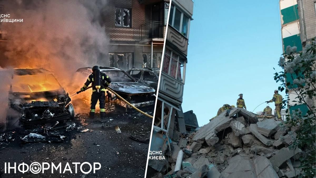 Рядом горели автомобили, а на самом подъезде продолжается поисково-спасательная операция. Фото: ГСЧС