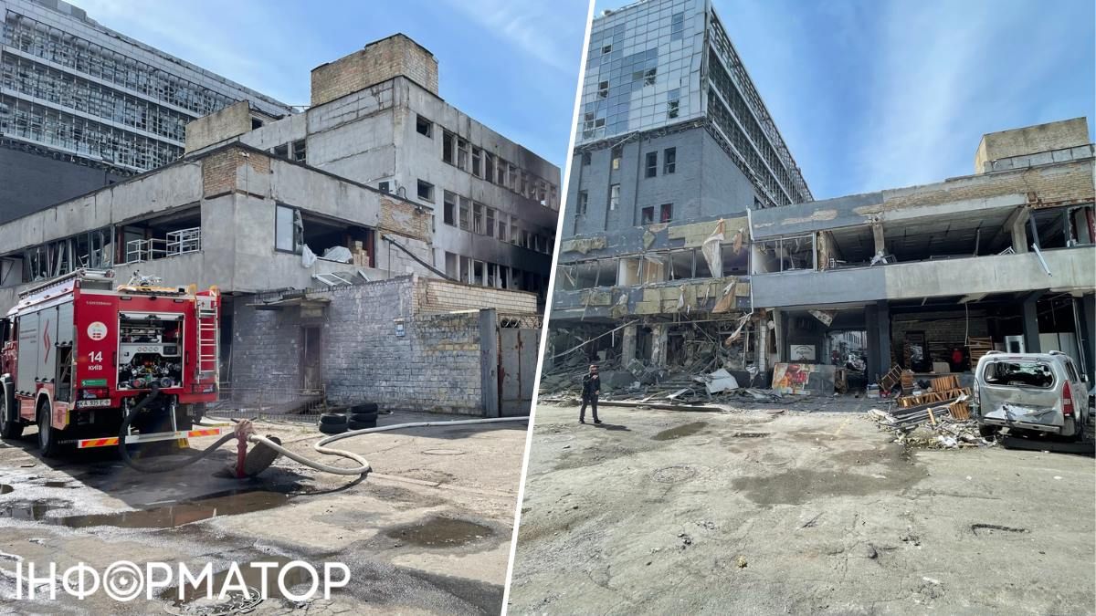 Гасити пожежу в будівлі БЦ завершили лише ввечері 14 травня Гасити пожежу в будівлі БЦ завершили лише ввечері 14 травня