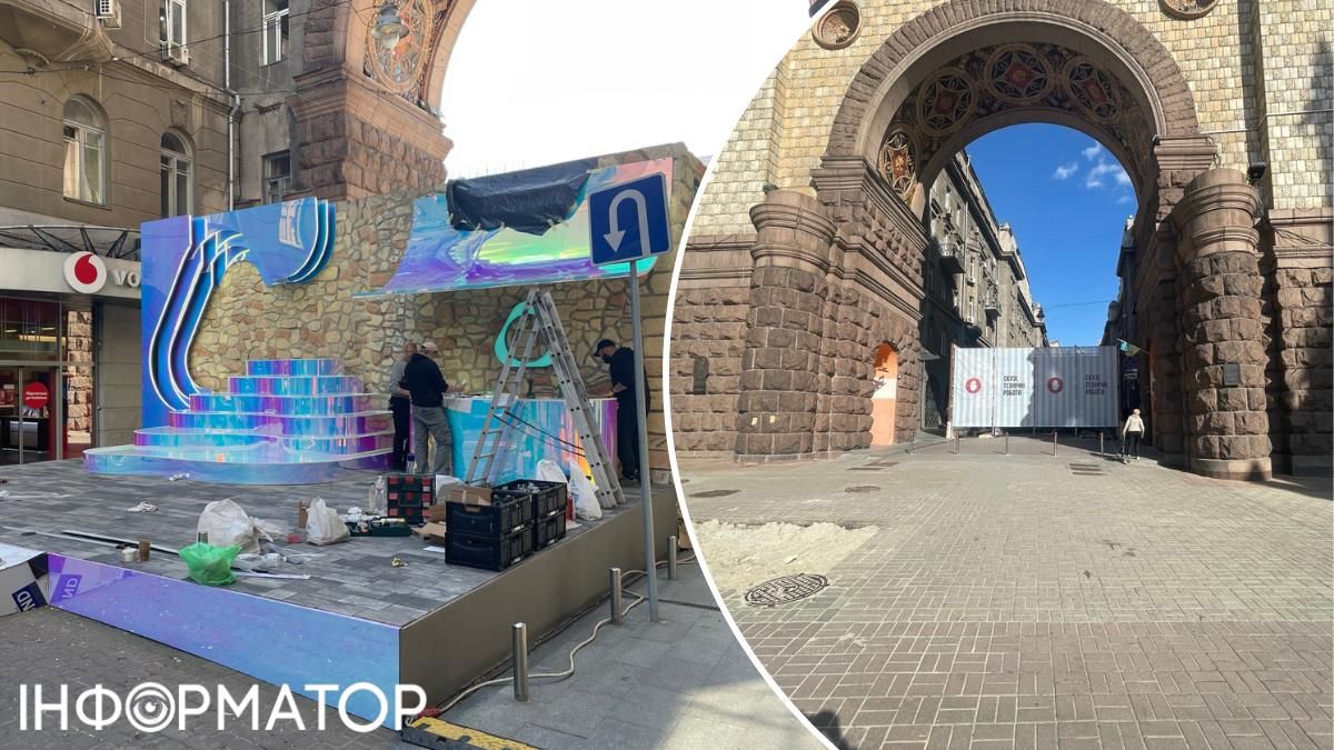Схоже, сцену на Хрещатику монтують саме під повернення співачки LELEKA з Відня