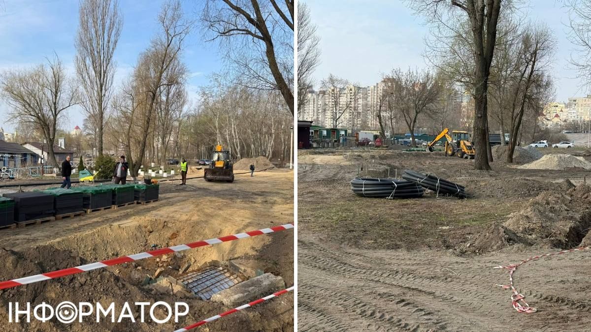 Весной 2026 года Информатор уже инспектировал строительство парка на Приречной: рабочие привели в порядок зеленую зону и мостили дорожки брусчаткой