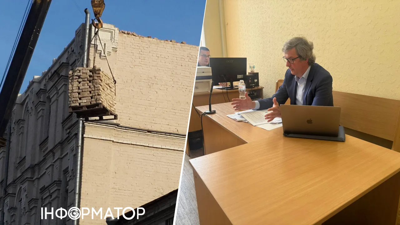 У Києві забудовник заявив у суді що дахи історичних будівель самі впали від аварійності