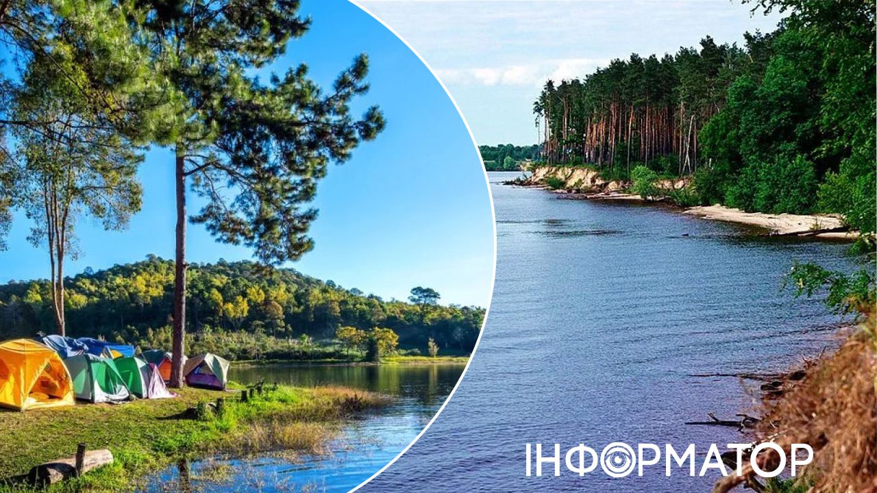 ТОП-5 локацій на Київському морі, куди можна виїхати з наметами й кемпінгом