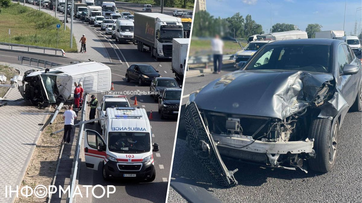 авария микроавтобус переворот