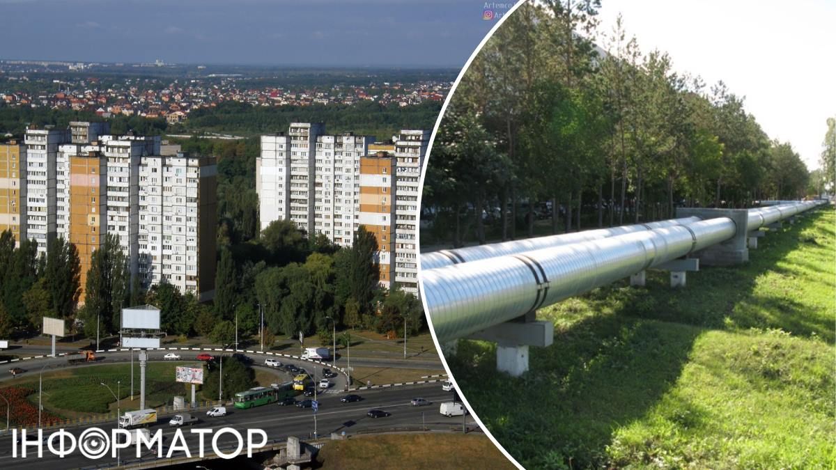 Теремки теплотраса зелена зона