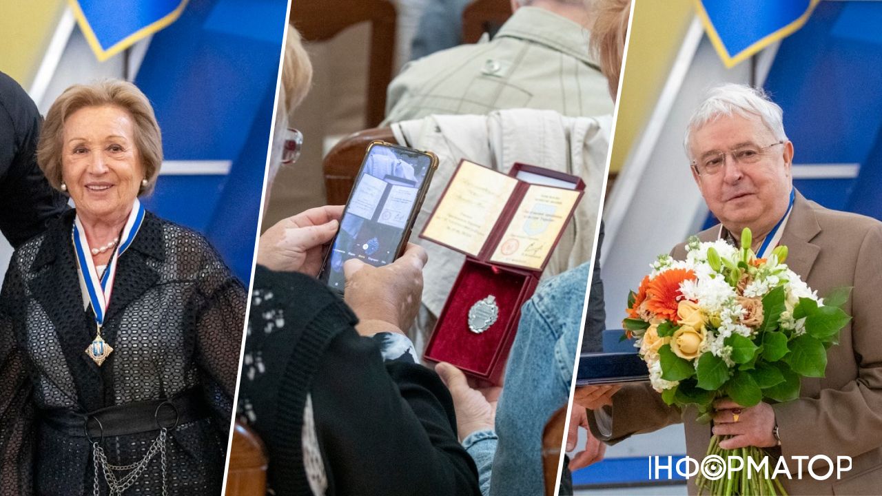Кличко вручив звання почесних киян Віктору Андрущенку та Філі Жебровській