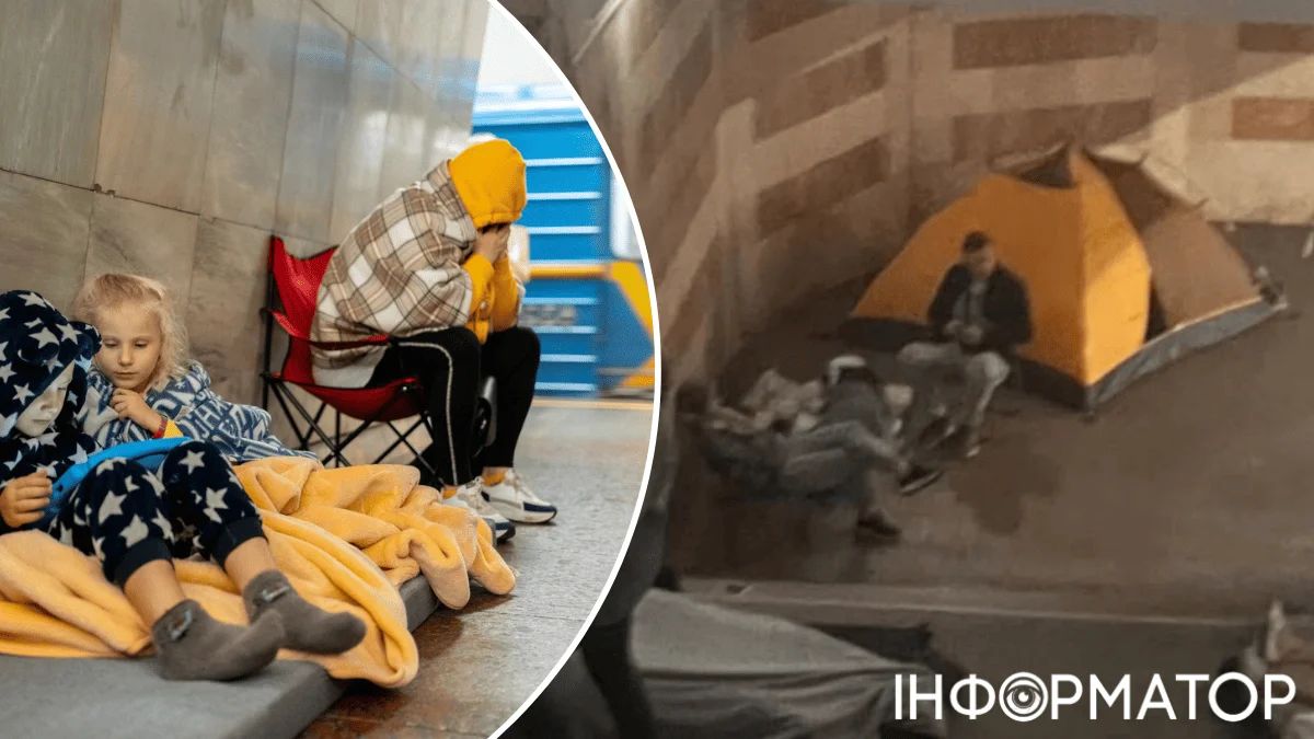 намети метро Київ