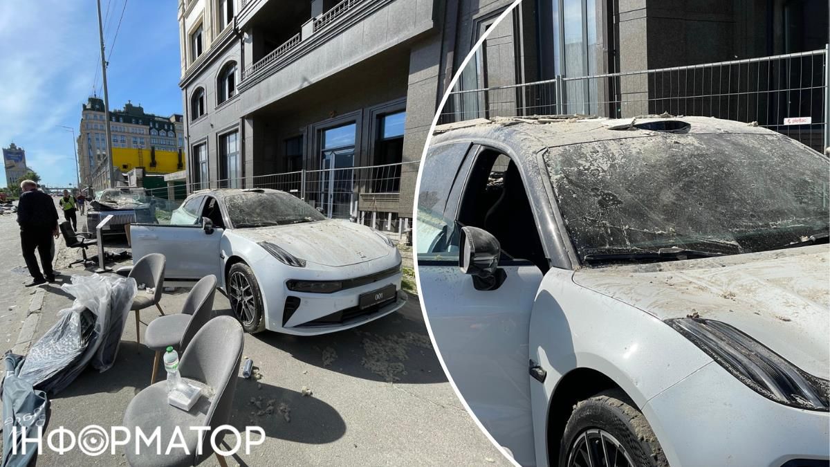Одна з автівок, що виявилася "на ходу" після ворожої атаки: вона постраждала, втім, змогла виїхати з салону своїм ходом Одна з автівок, що виявилася "на ходу" після ворожої атаки: вона постраждала, втім, змогла виїхати з салону своїм ходом